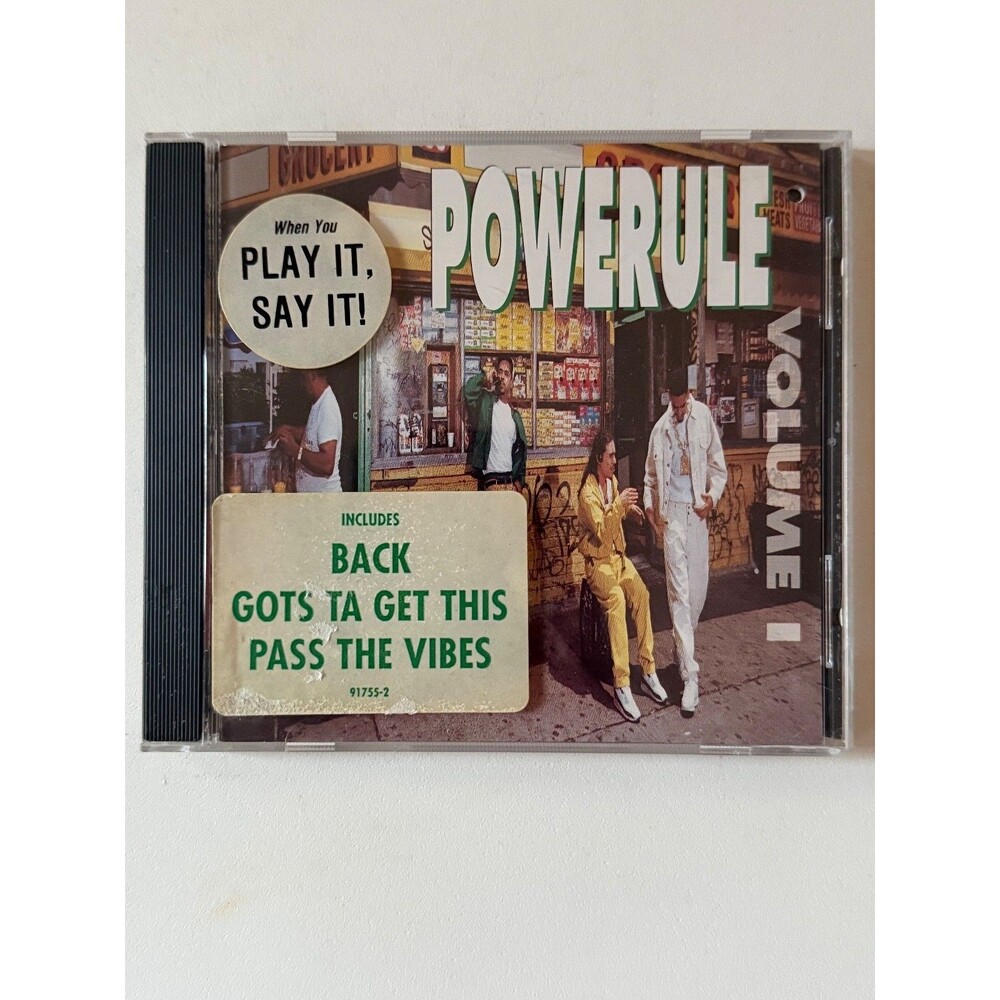 Powerule Volume I CD 1991 Poet Groove Interscope Play Tested Hype Stickers
